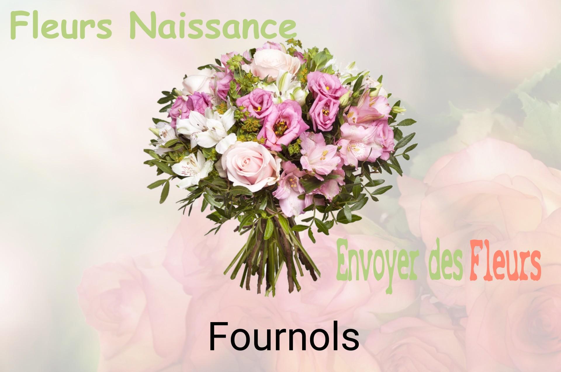 Bouquet de fleurs de naissance livré à Fournols